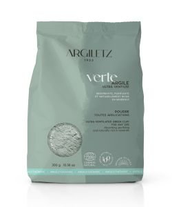 Ultra-ventilated green clay powder